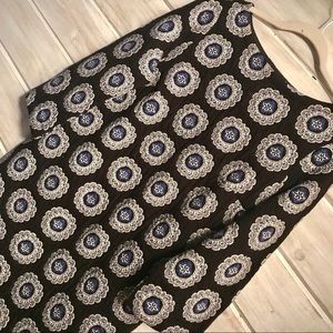 NWT LOFT three-quarter sleeve medallion dress, size M